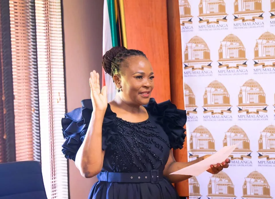 Mkhwebane Sworn In as MPL